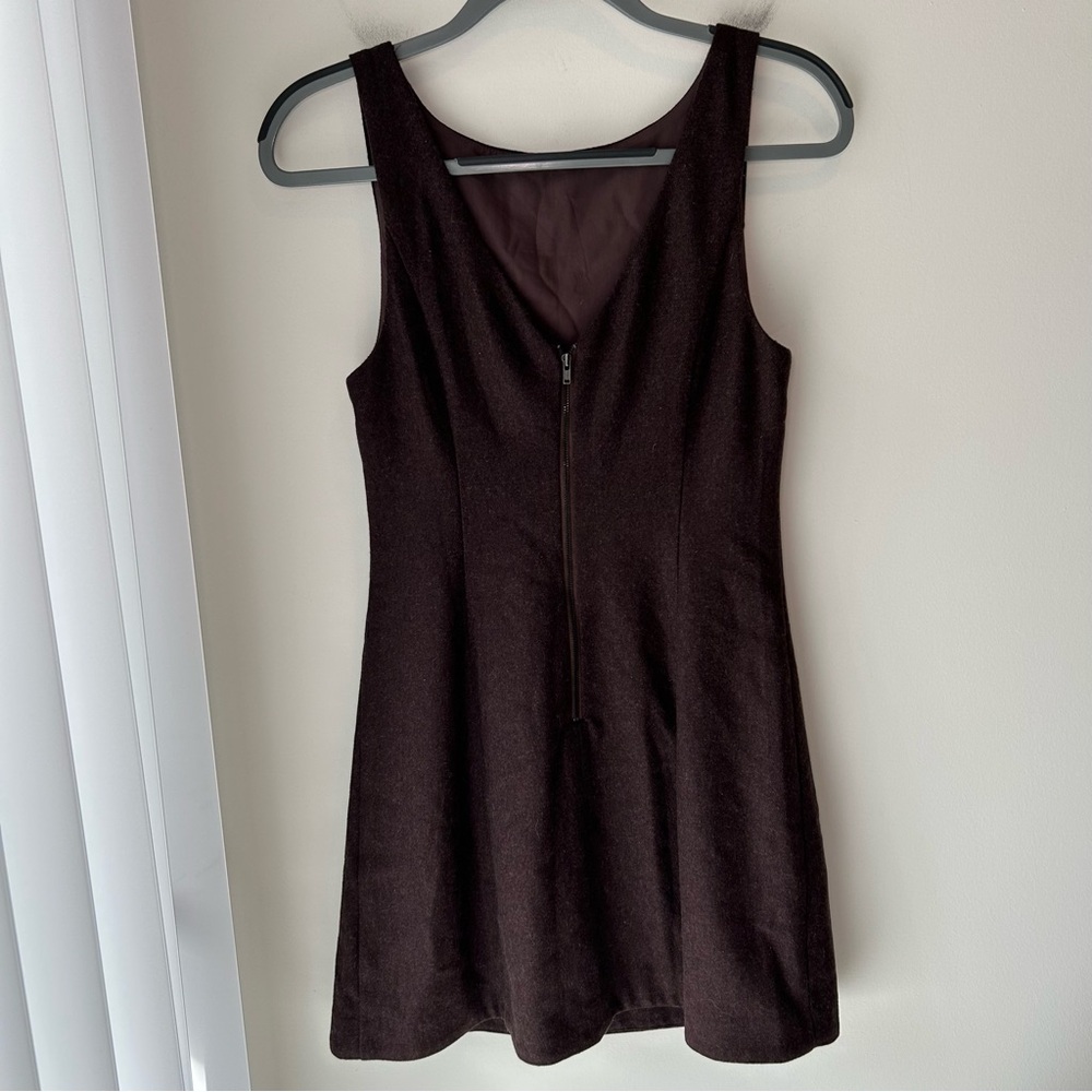 Reformation Willene Dress Brown Size 6 - Picture 7 of 11